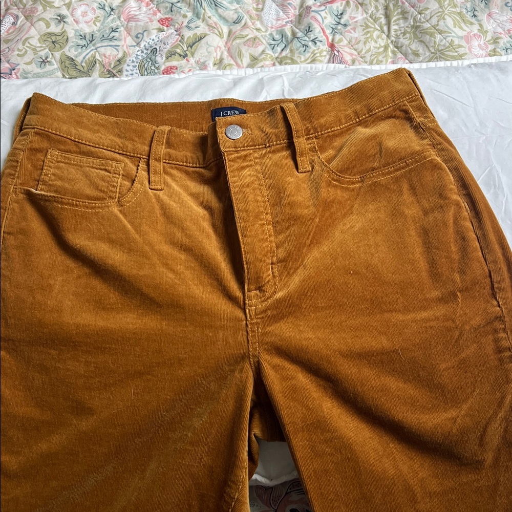 J. Crew Camel Corduroy Trousers
